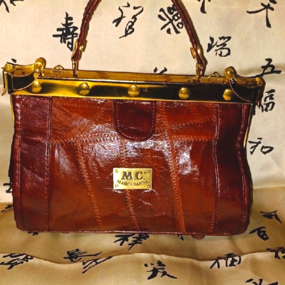 Marc Chantal Crocodile Leather Satchel